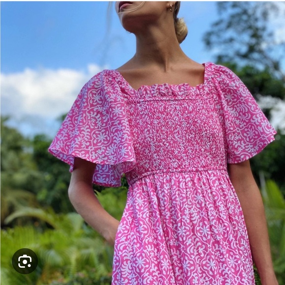 Pink City Prints Lolita Dress - Retro Rose. S. - Picture 3 of 8